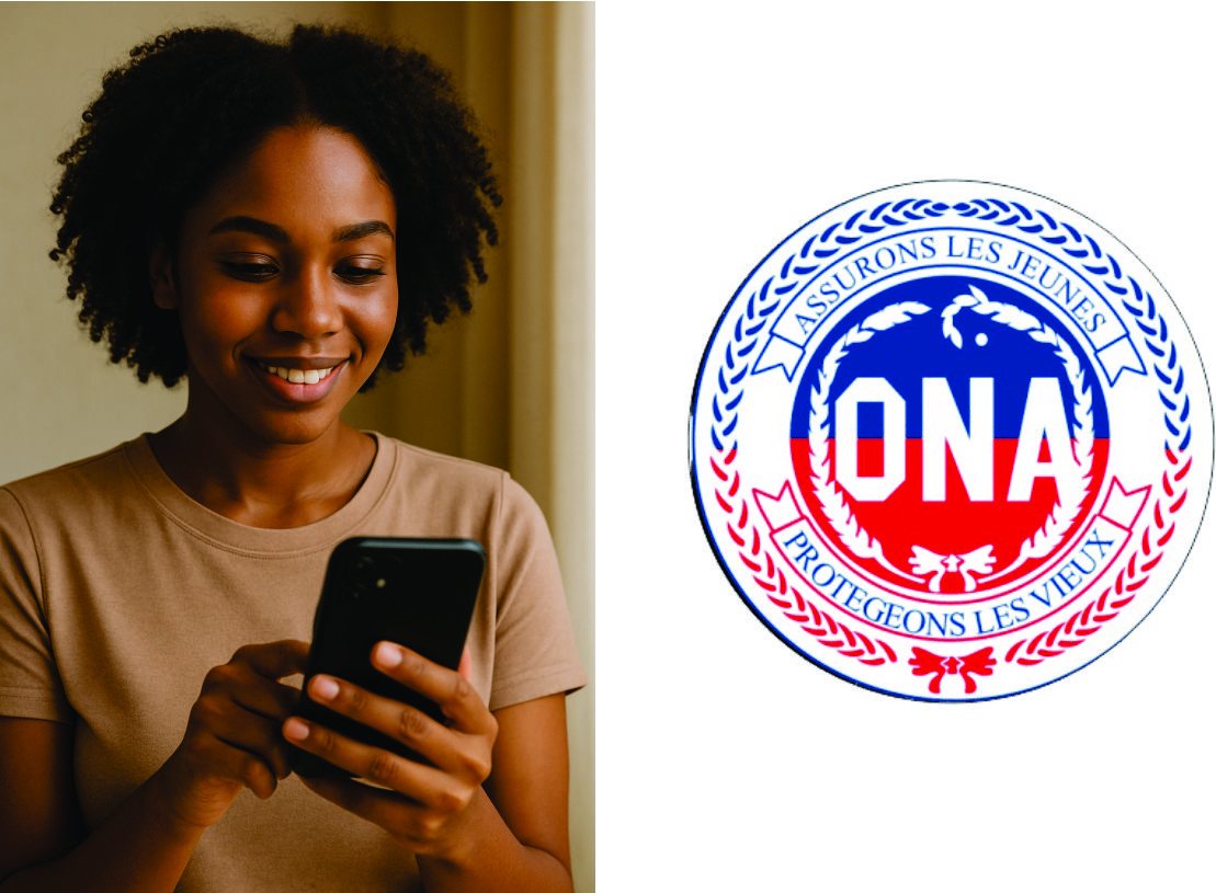 Jeune femme noire consultant son téléphone